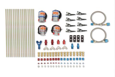 Custom Nitrous Plumbing Kit Pro-Shot Fogger Pro-Shot Fogger Custom Nitrous Plumbing Kit 8 Cylinder W/ Solenoids NOS