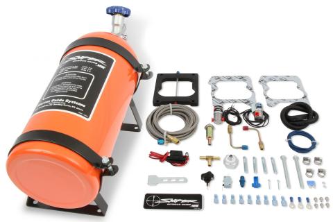 Sniper Wet Nitrous Plate Kit Quadrajet Adjustable From 100-150 Horsepower Includes 10 Lb Sniper Orange Bottle Spreadbore Plate And Installation Items NOS