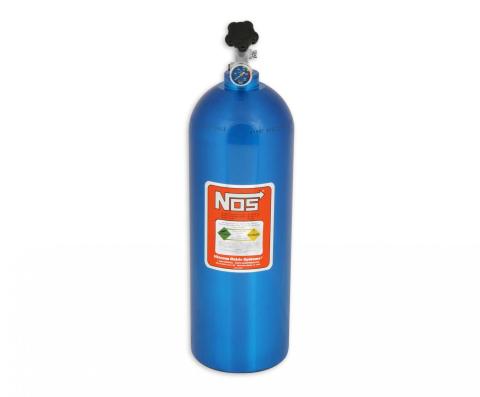 Nitrous Bottle 20 Lb Nitrous Bottle W/ Blue Finish & Super Hi Flo Valve NOS