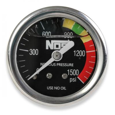 Nitrous Gauge Nitrous Gauge Black 1-1/2 Liquid Filled NOS