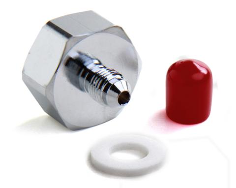 Nitrous Bottle Nut & Washer -4An Nitrous Bottle Nut Adapter & Washer NOS