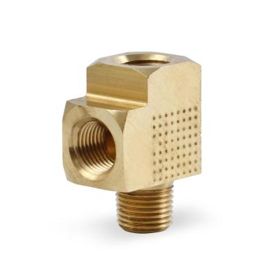 Brass Adapter T Fitting 1/8 Npt Female 1/8 Npt Male 1/8 Npt Female NOS