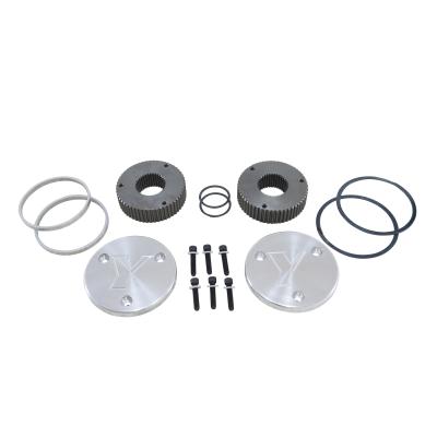 Hardcore Drive Flange Kit Dana 60 35- Spline Outer Stubs With Engraved Caps Hardcore Flange Set D60 35 Spline Engraved Both Sides Yukon Gear
