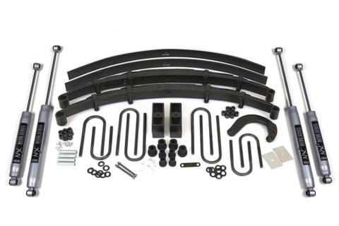 6 Inch Lift Kit Chevy/GMC 3/4 Ton Suburban 88-91 4WD Leaf Springs NX2 Nitro Shocks