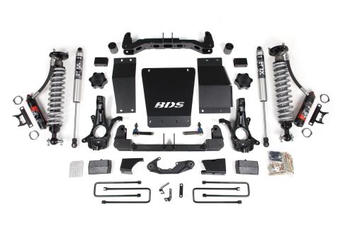 4 Inch Lift Kit FOX 2.0 Performance Elite Block Kit Aluminum/Stamped Steel Coil-Over 14-18 Silverado/Sierra 1500 4WD
