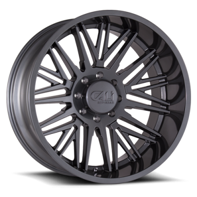 Cast Aluminum Wheels Rawkon 9109 SL 20x12 Graphite 6 On 139.7 Bolt Pattern -51 Offset Cali Offroad Wheels