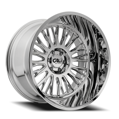Cast Aluminum Wheels Vertex 9116 CH 22x12 Chrome 8 On 165.1 Bolt Pattern -44 Offset Cali Offroad Wheels