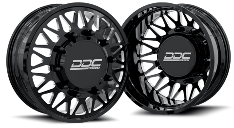 Dually Wheels The Mesh Forged 22x8.25 8x200 Black/Mill 05-25 Ford F-350 11-14 Ford F-450 19-25 Dodge Ram 3500 DDC Wheels