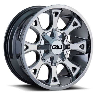 Cast Aluminum Wheels Anarchy 9103 CH 20x10 Chrome 8 On 165.1/8 On170 Bolt Pattern -19 Offset Cali Offroad Wheels