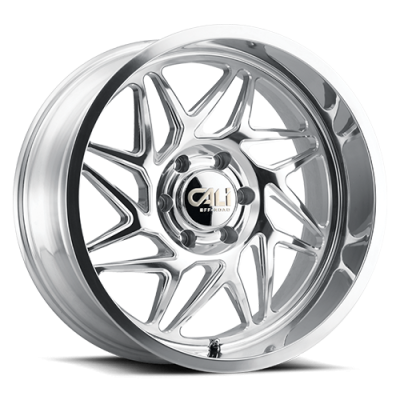 Cast Aluminum Wheels Gemini 9112 PO 22x12 Milled Spokes Polished 8 On 165.1 Bolt Pattern -51 Offset Cali Offroad Wheels