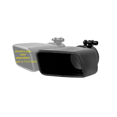 Exhaust Tip Rectangle Angled Cut Fits 3 Inch Systems Passenger Side MBRP