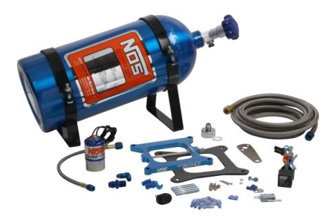 Dry Bigshot 4-Barrel Professional Kit Dry Bigshot Nitrous Kit For 4150 Type Throttle Body NOS