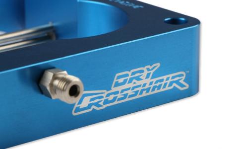 Crosshair Plate 4500 Dominator Flange Professional Dry Crosshair Plate Kit W/ (2) Pro Race Solenoids Mounting Bracket &amp; Hardware 1.125 Thick Blue Anodized NOS