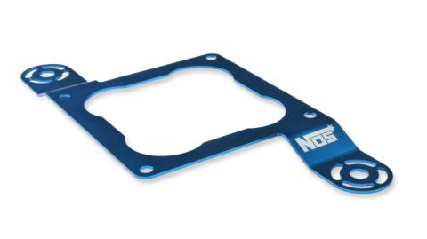 Crosshair Plate 4500 Dominator Flange Professional Dry Crosshair Plate Kit W/ (2) Pro Race Solenoids Mounting Bracket &amp; Hardware 1.125 Thick Blue Anodized NOS