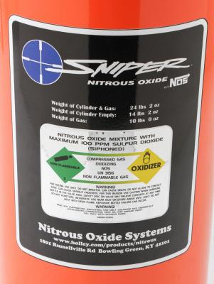 Sniper Wet Nitrous Plate Kit 4150 Square Bore Adjustable From 100-150 Horsepower Includes 10 Lb Sniper Orange Bottle And Installation Items NOS