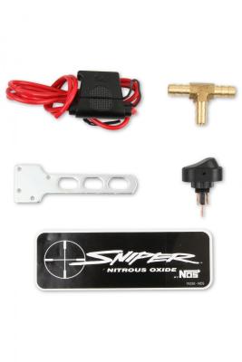 Sniper Wet Nitrous Plate Kit Quadrajet Adjustable From 100-150 Horsepower Includes 10 Lb Sniper Orange Bottle Spreadbore Plate And Installation Items NOS