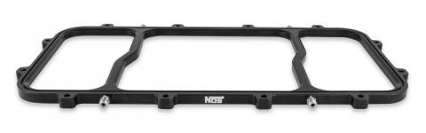 Dry Nitrous Plate For Holley LS Hi-Ram EFI Intake Manifolds-Black 1-Piece Billet Aluminum With Black Anodized Finish NOS