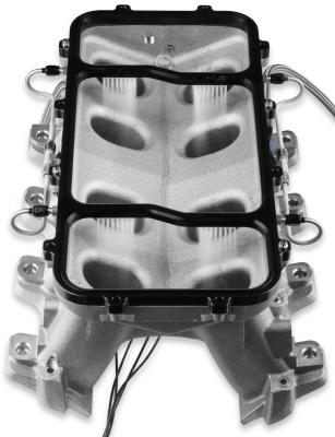 Dry Nitrous Plate For Holley LS Hi-Ram EFI Intake Manifolds-Black 1-Piece Billet Aluminum With Black Anodized Finish NOS