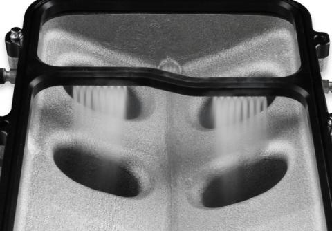 Dry Nitrous Plate For Holley LS Hi-Ram EFI Intake Manifolds-Black 1-Piece Billet Aluminum With Black Anodized Finish NOS