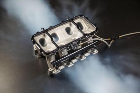 Dry Nitrous Plate For Holley LS Hi-Ram EFI Intake Manifolds-Black 1-Piece Billet Aluminum With Black Anodized Finish NOS
