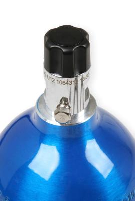 Nitrous Bottle 2 Lb Nitrous Bottle W/ Blue Finish &amp; Mini Hi-Flo Valve NOS