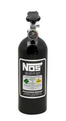 Nitrous Bottle 5 Lb Nitrous Bottle W/ Black Finish &amp; Super Hi Flo Valve W/ Gauge NOS