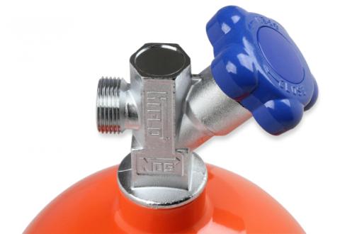 Nitrous Bottle 10 Lb Nitrous Bottle W/ Orange Sniper Finish &amp; Hi-Flo Valve NOS