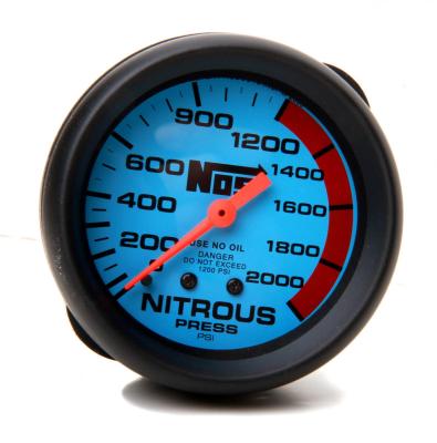 Nitrous Pressure Gauge 2-5/8 0-2000 Psi Blue Face NOS