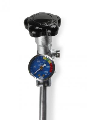 10 Lb. Bottle Super Hi-Flow Valve Assembly With Siphon Tube And Blue Gauge NOS