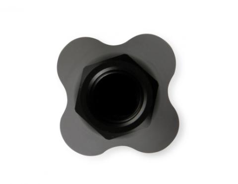 Showerhead Distribution Block Inlet -8 An O-Ring Female Port Outlet: (4) X -6 An O-Ring Female Port No Fittings Black Anodized NOS