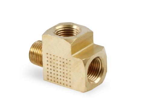 Brass Adapter T Fitting 1/8 Npt Female 1/8 Npt Male 1/8 Npt Female NOS