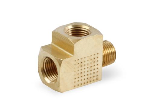 Brass Adapter T Fitting 1/8 Npt Female 1/8 Npt Male 1/8 Npt Female NOS