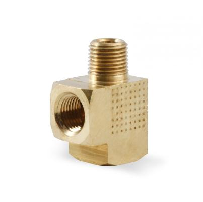 Brass Adapter T Fitting 1/8 Npt Female 1/8 Npt Male 1/8 Npt Female NOS