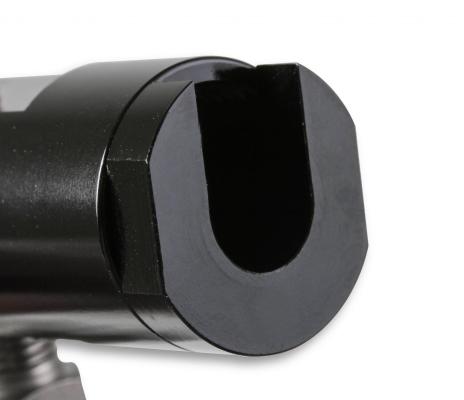 Late Model Billet Fuel Line Adapter Fits 3/8 Fuel Rail Black Anodized Aluminum (3) 1/8 Npt Ports W/ Adapters &amp; Plugs -4 An Fuel Port NOS