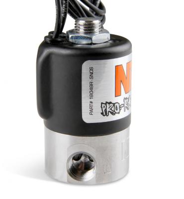 Nitrous Solenoid Black Pro-Race Nitrous Solenoid W/ Bottom Exit NOS