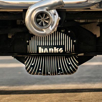 Ram-Air Differential Cover Kit Satin Black/Machined w/Hardware 01-19 Chevy/GMC 03-24 Ram with AAM 11.5 Inch or 11.8 Inch 14 Bolt Rear Axle Banks Power