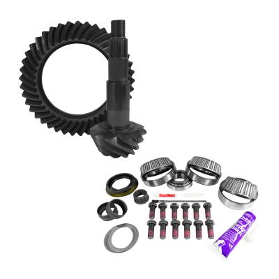 11.5 Inch AAM 4.56 Rear Ring &amp; Pinion Install Kit 4.375 Inch OD Pinion Bearing 11.5 Inch AAM 4.56 Rear R&amp;P Gear/ Install Kit Package '11-'19 GM '11-'13 Dodge/ Chy/ RAM Yukon Gear