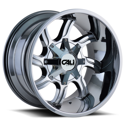 Cast Aluminum Wheels Twisted 9102 CH 22x12 Chrome 8 On 180 Bolt Pattern -44 Offset Cali Offroad Wheels