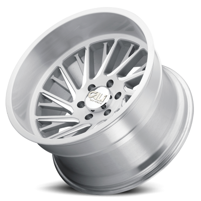 Cast Aluminum Wheels Purge 9114 SL 20x12 Brushed Brushed Silver 6 On 139.7 Bolt Pattern -51 Offset Cali Offroad Wheels