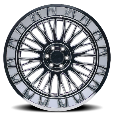 Cast Aluminum Wheels Vertex 9116 CH 22x12 Chrome 8 On 165.1 Bolt Pattern -44 Offset Cali Offroad Wheels