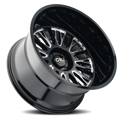 Cast Aluminum Wheels Vertex 9116 BM 26x14 Milled Gloss Black 8 On 165.1 Bolt Pattern -76 Offset Cali Offroad Wheels