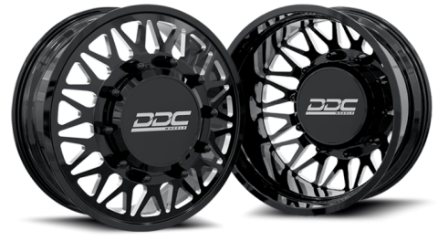 Dually Wheels The Mesh Forged 24x8.25 8x210 Black/Mill 11-25 Silverado/Sierra 3500 DDC Wheels
