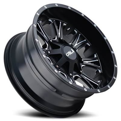 Cast Aluminum Wheels Americana 9101 SB 20x12 Milled Spokes Satin Black 8 On 180 Bolt Pattern -44 Offset Cali Offroad Wheels