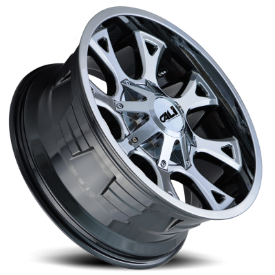 Cast Aluminum Wheels Anarchy 9103 CH 22x12 Chrome 8 On 180 Bolt Pattern -44 Offset Cali Offroad Wheels