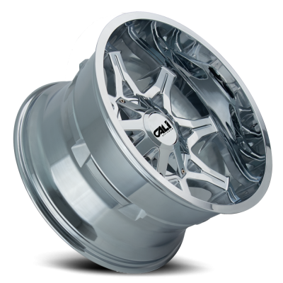 Cast Aluminum Wheels Obnoxious 9107 CH 24x12 Chrome 8 On 180 Bolt Pattern -44 Offset Cali Offroad Wheels