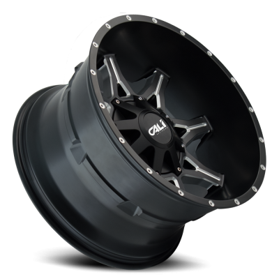 Cast Aluminum Wheels Obnoxious 9107 SB 20x9 Milled Spokes Satin Black 5 On 150/5 On139.7 Bolt Pattern 18 Offset Cali Offroad Wheels