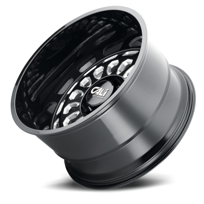 Cast Aluminum Wheels Paradox 9113 GB 20x12 Milled Spokes Gloss Black 6 On 139.7 Bolt Pattern -51 Offset Cali Offroad Wheels