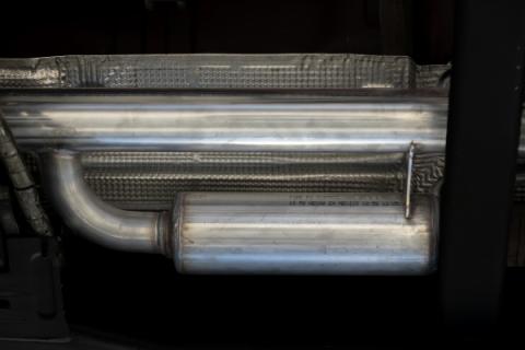 2019-Up Silverado/Sierra 1500 2.7L Armor Pro T304 Stainless Steel 3 Inch Cat-Back, 2.5 Inch Dual Split Rear Exit MBRP