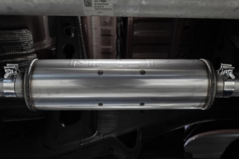 2019-Up Silverado/Sierra 1500 2.7L Armor Pro T304 Stainless Steel 3 Inch Cat-Back, 2.5 Inch Dual Split Rear Exit MBRP