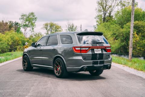 2018-Up Dodge Durango SRT SRT Hellcat 6.2L/6.4L Armor Pro T304 Stainless Steel 3 Inch Cat-Back Dual Rear Exit with Carbon Fiber Tips MBRP
